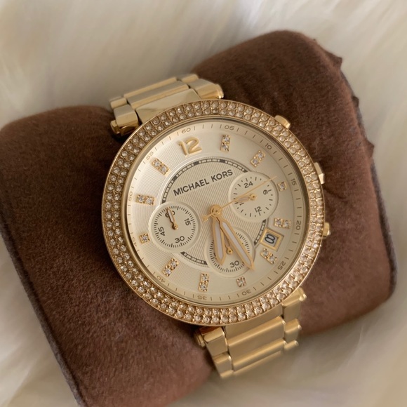 Michael Kors Parker Chronograph Gold Watch Mk5354 - Picture 8 of 11